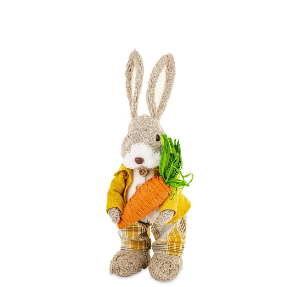 Figurka - królik z marchewką 30x11x11 cm KAROTEK - II