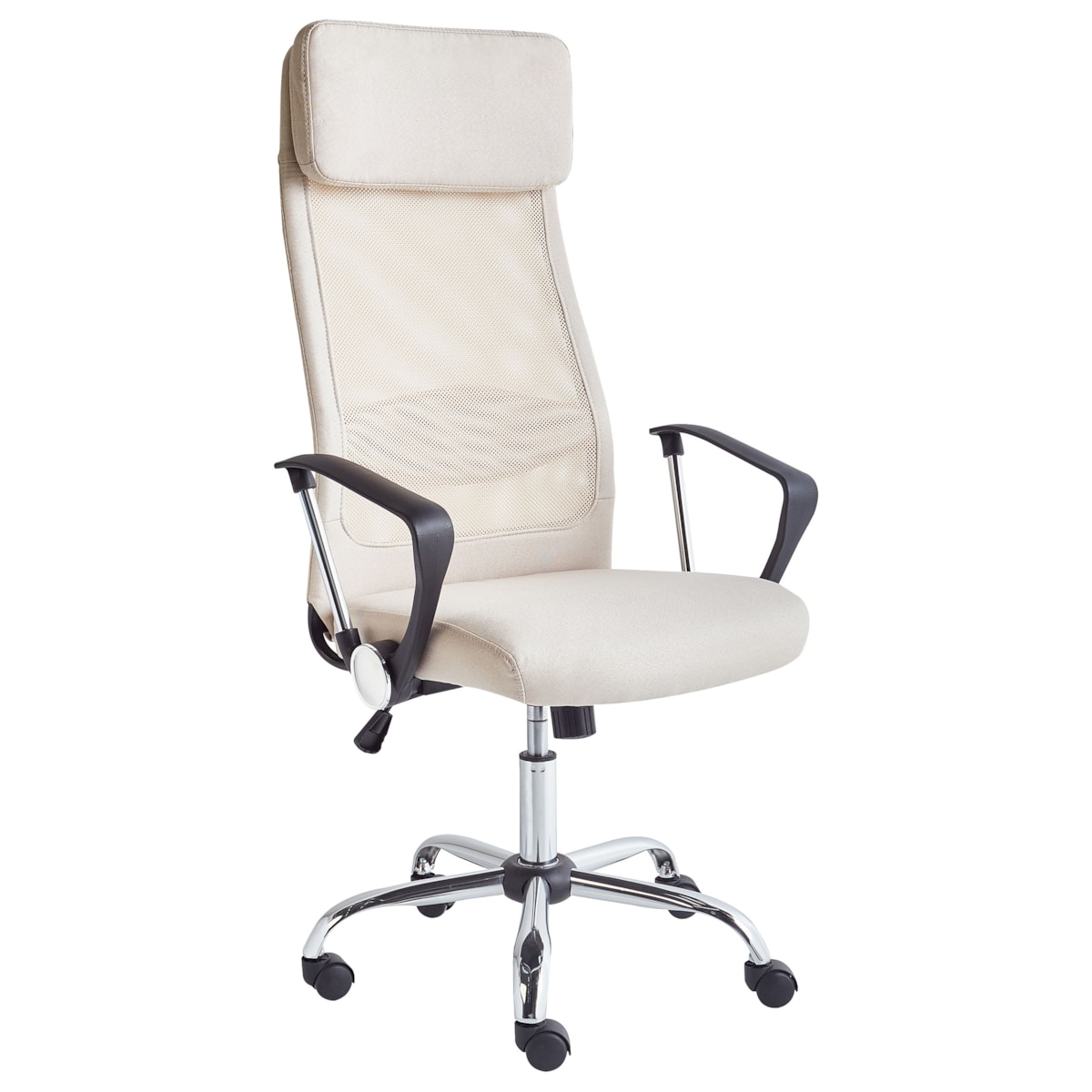 Krzesło biurowe regulowane beżowe PIONEER