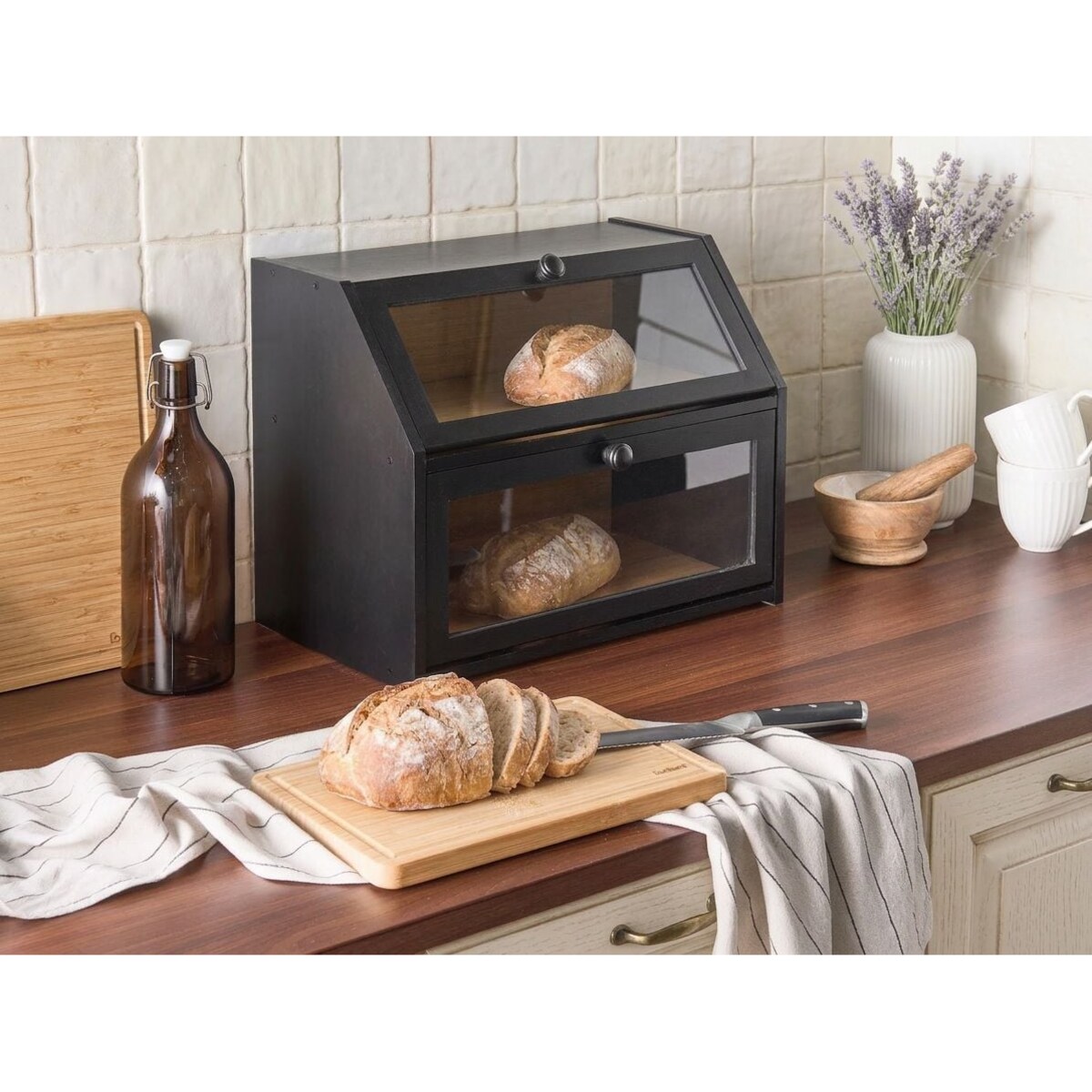 Chlebak CROUTE Bambus Czarny