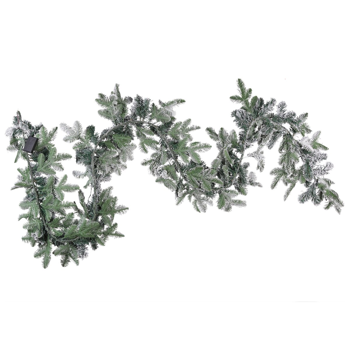 Ośnieżona świąteczna girlanda LED 180 cm biała SUNDO