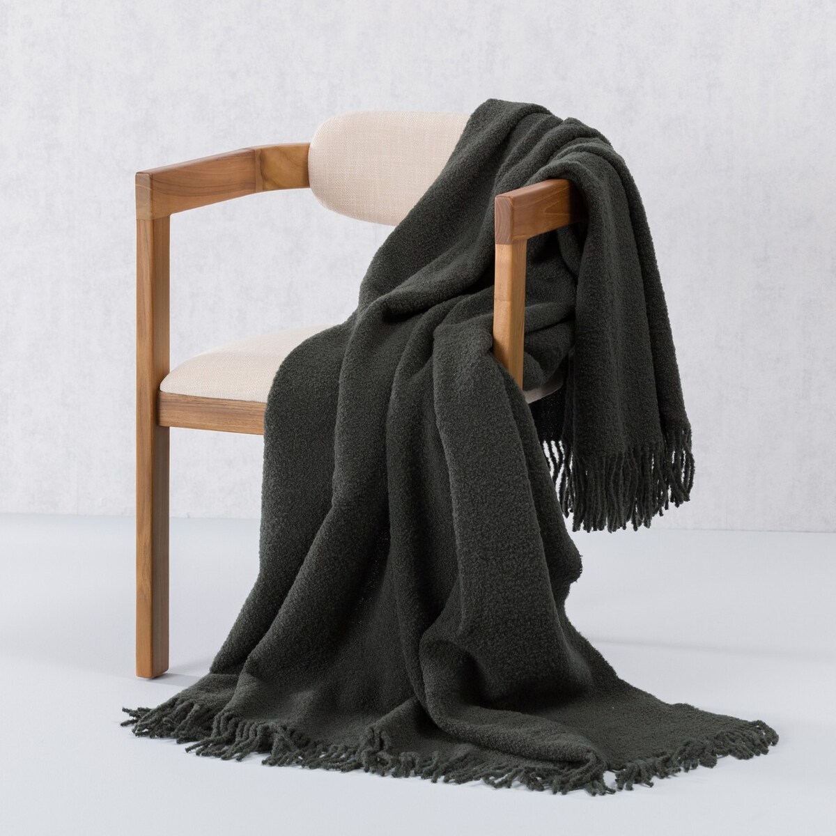 Pled Boucle 140x200cm laurel green, 140 x 200 cm