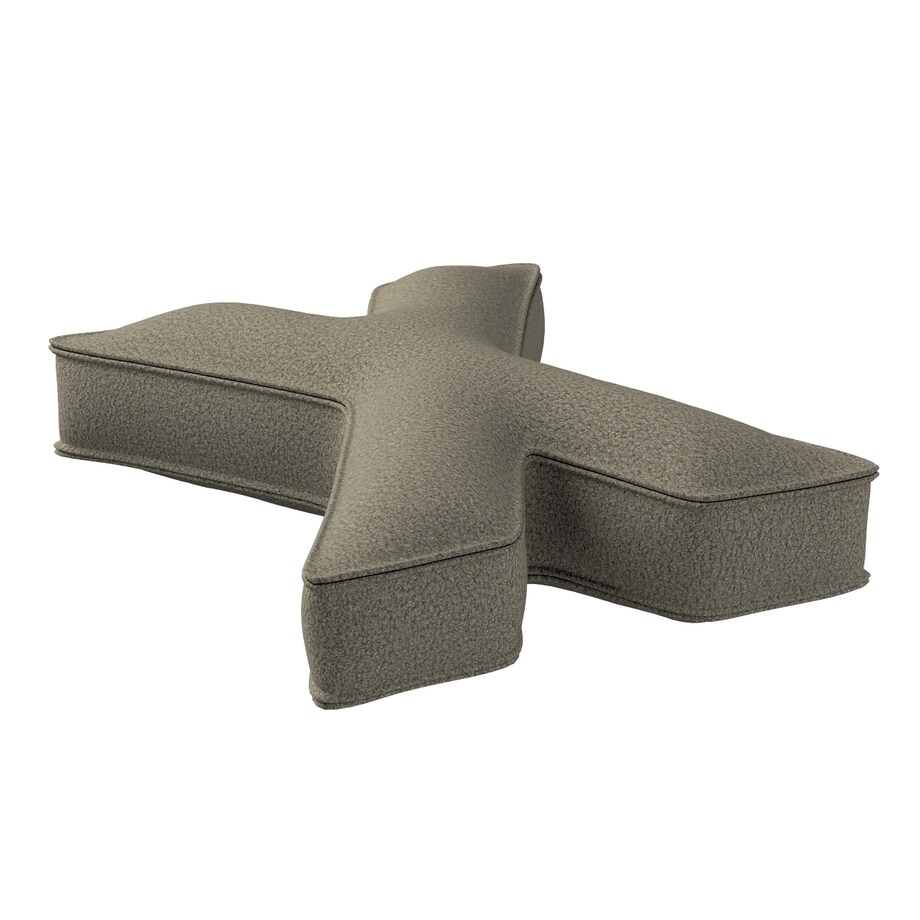 Poduszka literka X, ciemny beż, 35x40cm, Boucle