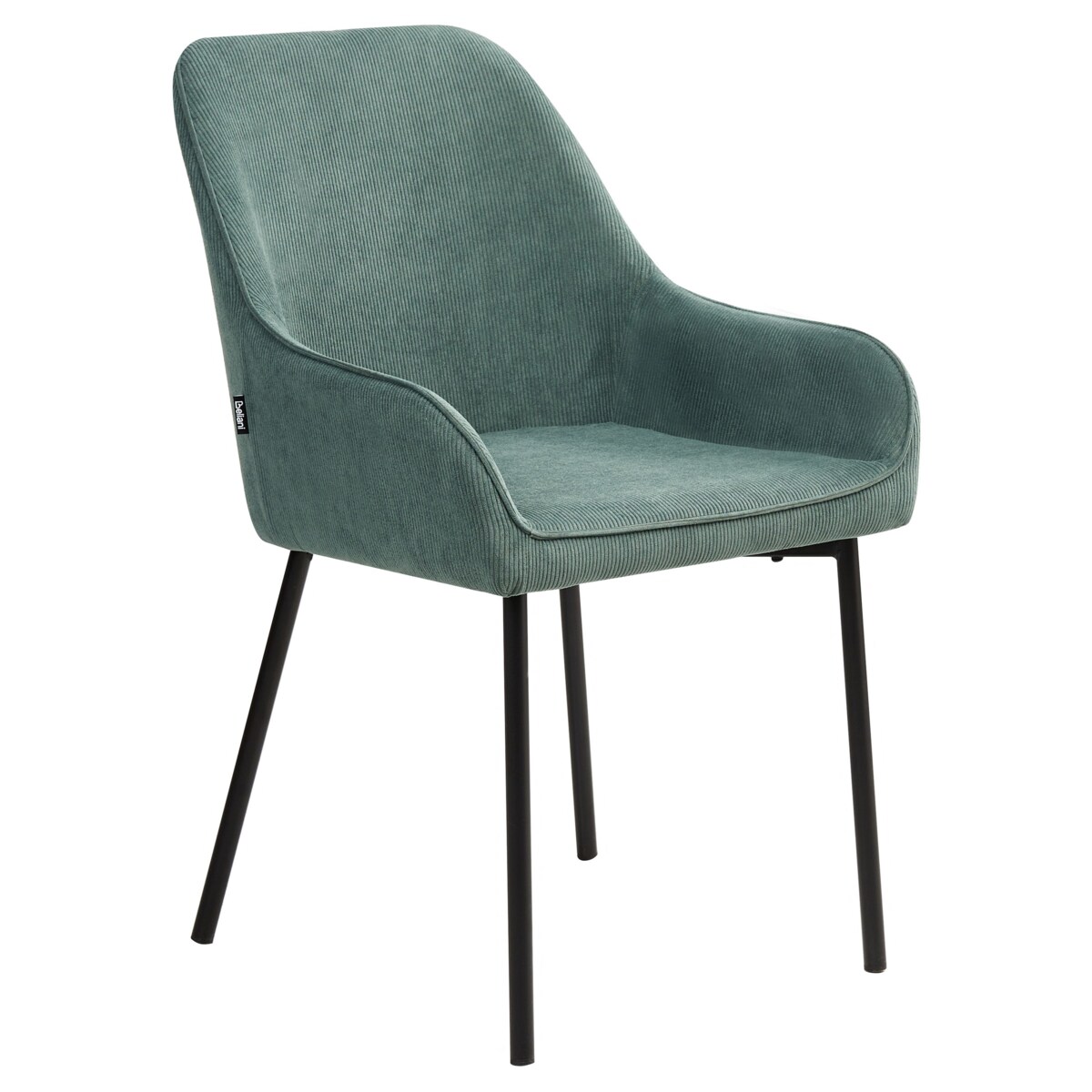 Zestaw 2 krzeseł do jadalni LOVERNA Sztruks Zielony