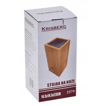 Uniwersalny stojak blok do noży KRISBERG brązowy