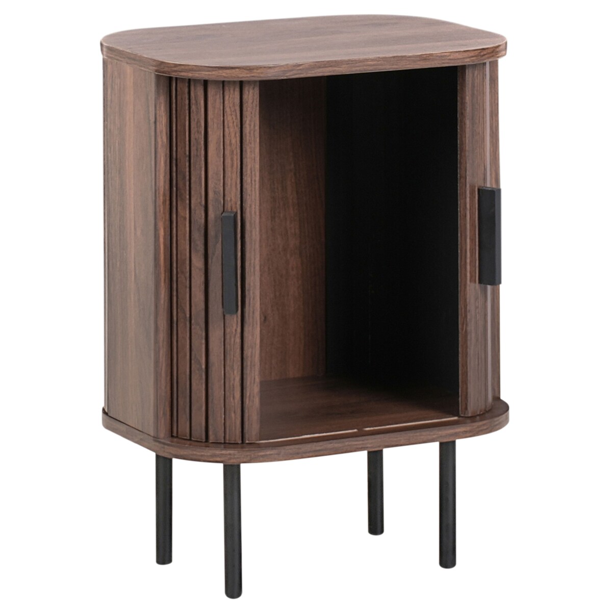 Szafka nocna BRADLEY Ciemnobrązowy