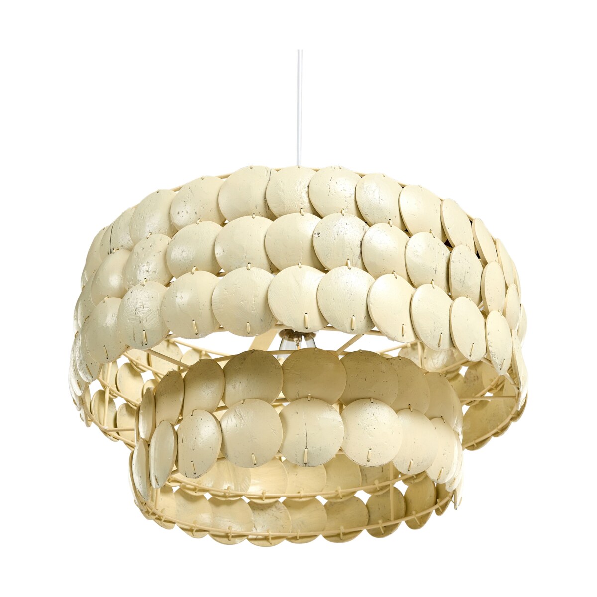 Żyrandol KOTMALE Skorupa kokosa Jasnobeżowy