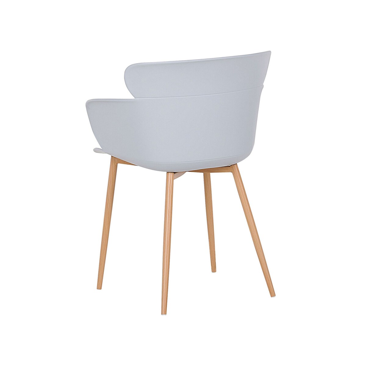 Zestaw 2 krzeseł do jadalni szary SUMKLEY