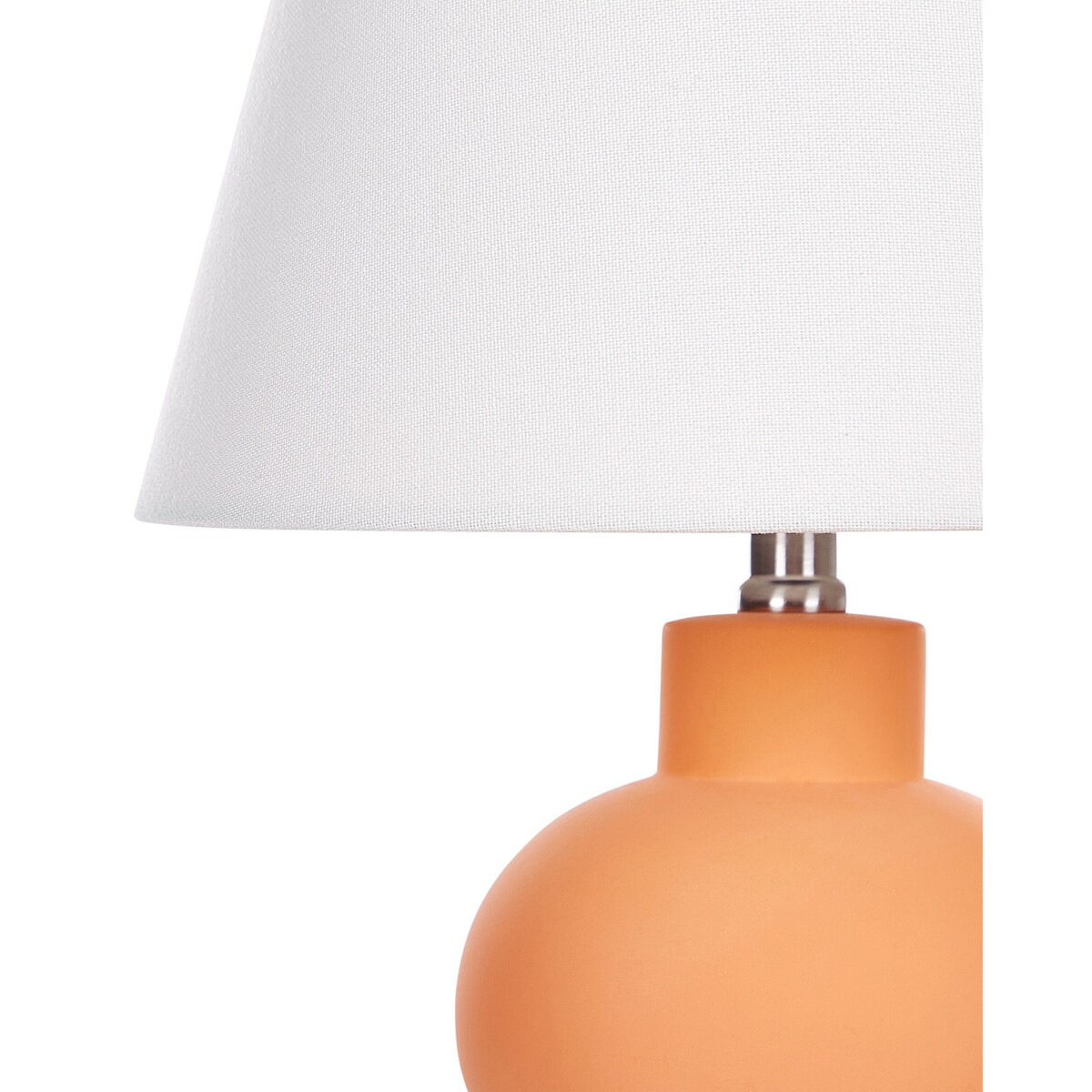 Lampa stołowa ceramiczna pomarańczowa FABILOS