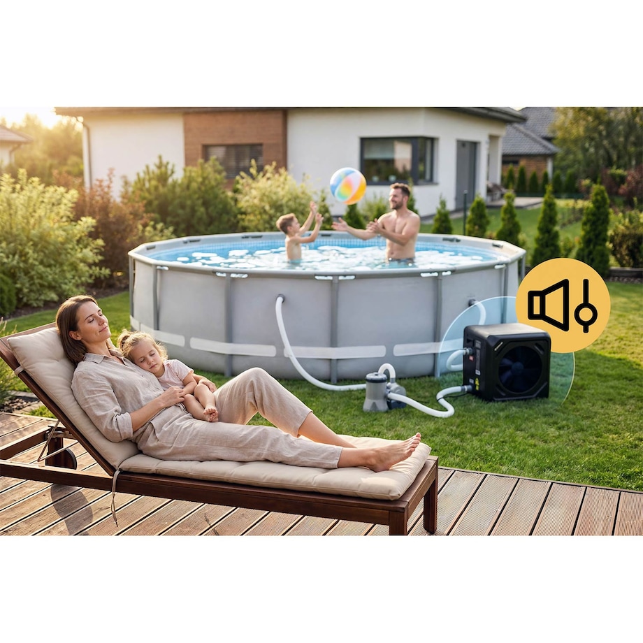 Pompa ciepła Humberg HM-911 do basenu podgrzewacz wody 3 kW oszczędny