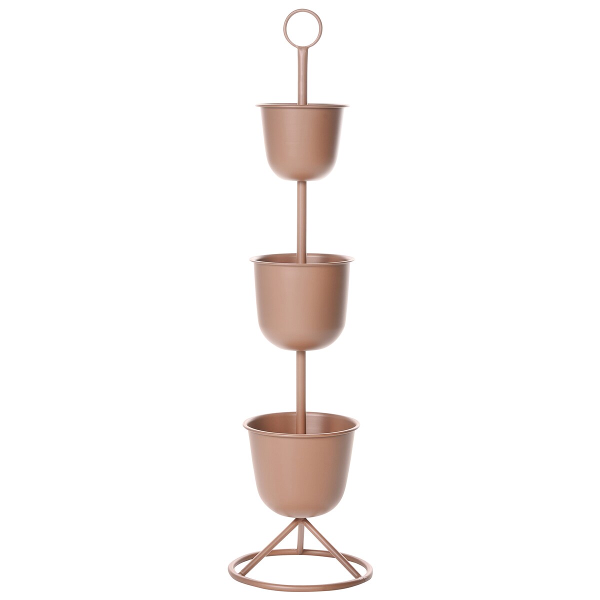 Kwietnik RENGE Metal 28 cm Brązowy