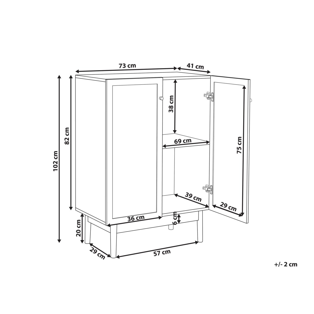 Szafka NIVO Jasnobrązowy