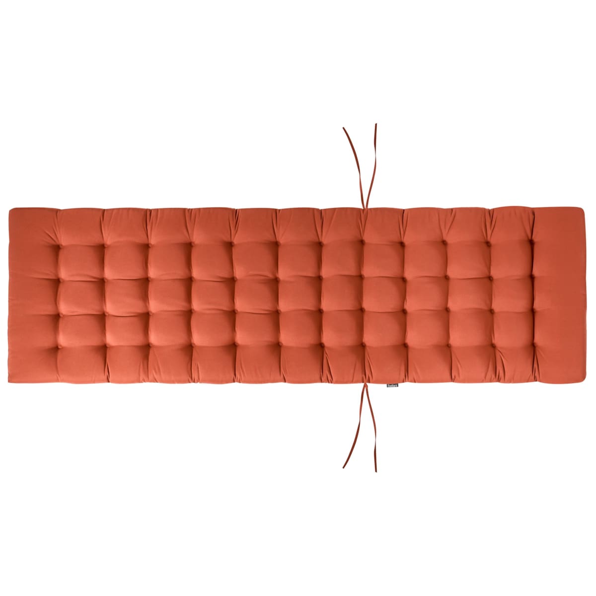 Leżak ogrodowy z poduszką CESANA PREMIUM Drewno akacjowe Czerwony