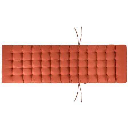 Leżak ogrodowy z poduszką CESANA PREMIUM Drewno akacjowe Czerwony