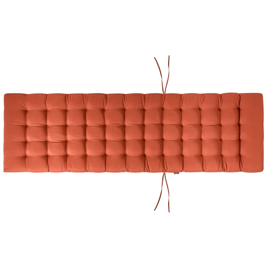 Leżak ogrodowy z poduszką CESANA PREMIUM Drewno akacjowe Czerwony