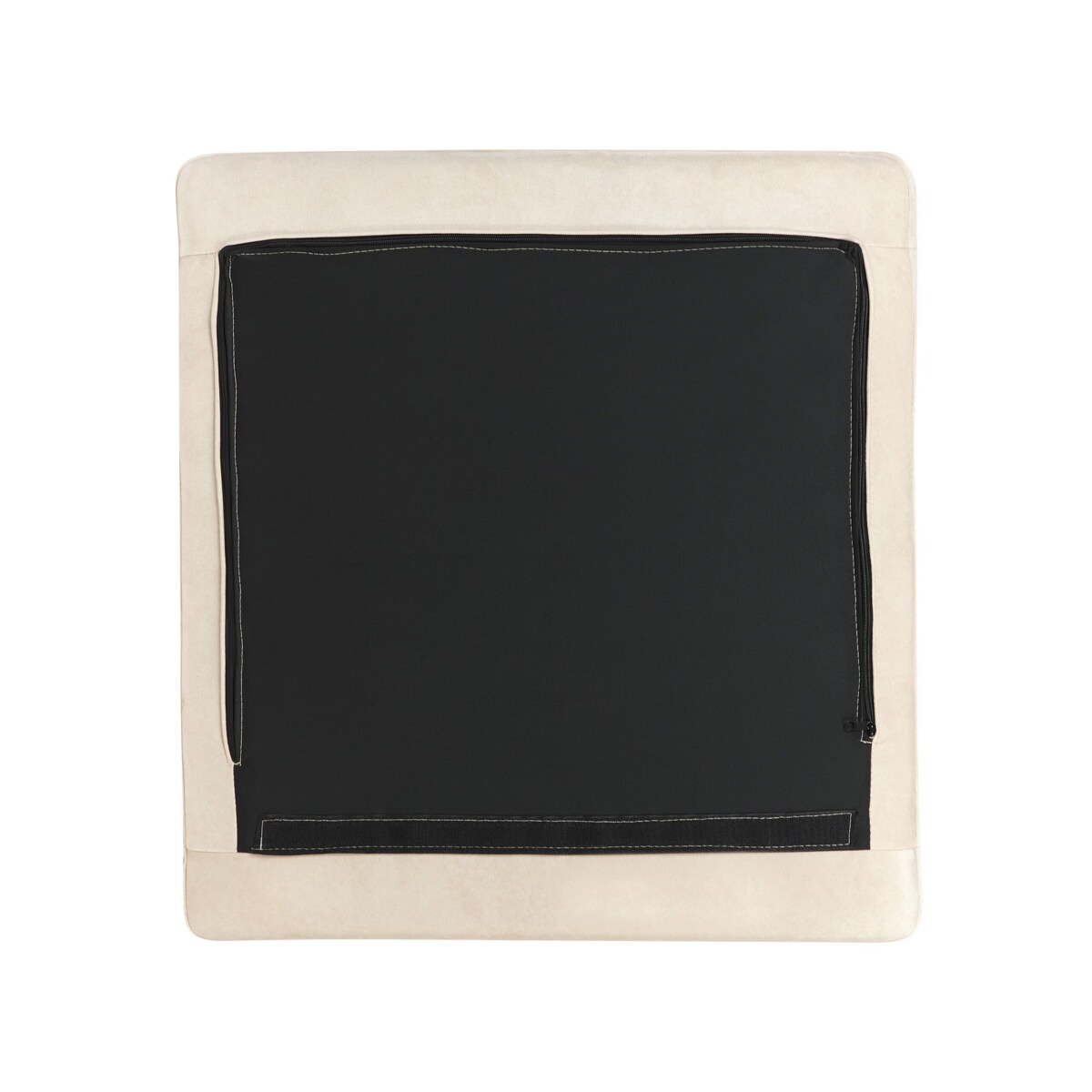 Narożnik welurowy lewostronny kremowy FLAM