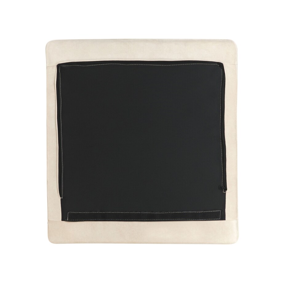 Narożnik welurowy lewostronny kremowy FLAM