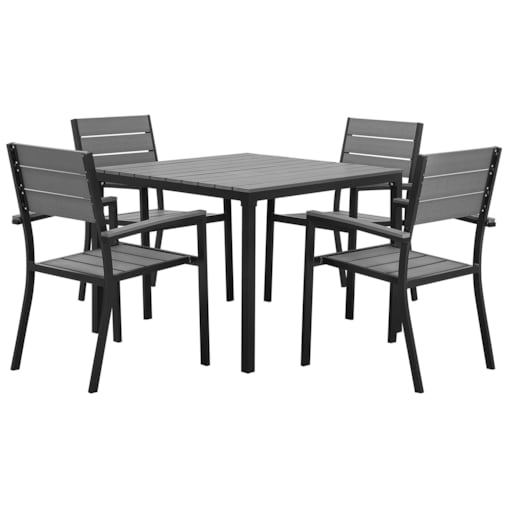 Zestaw ogrodowy dla 4 osób PRATO Szary