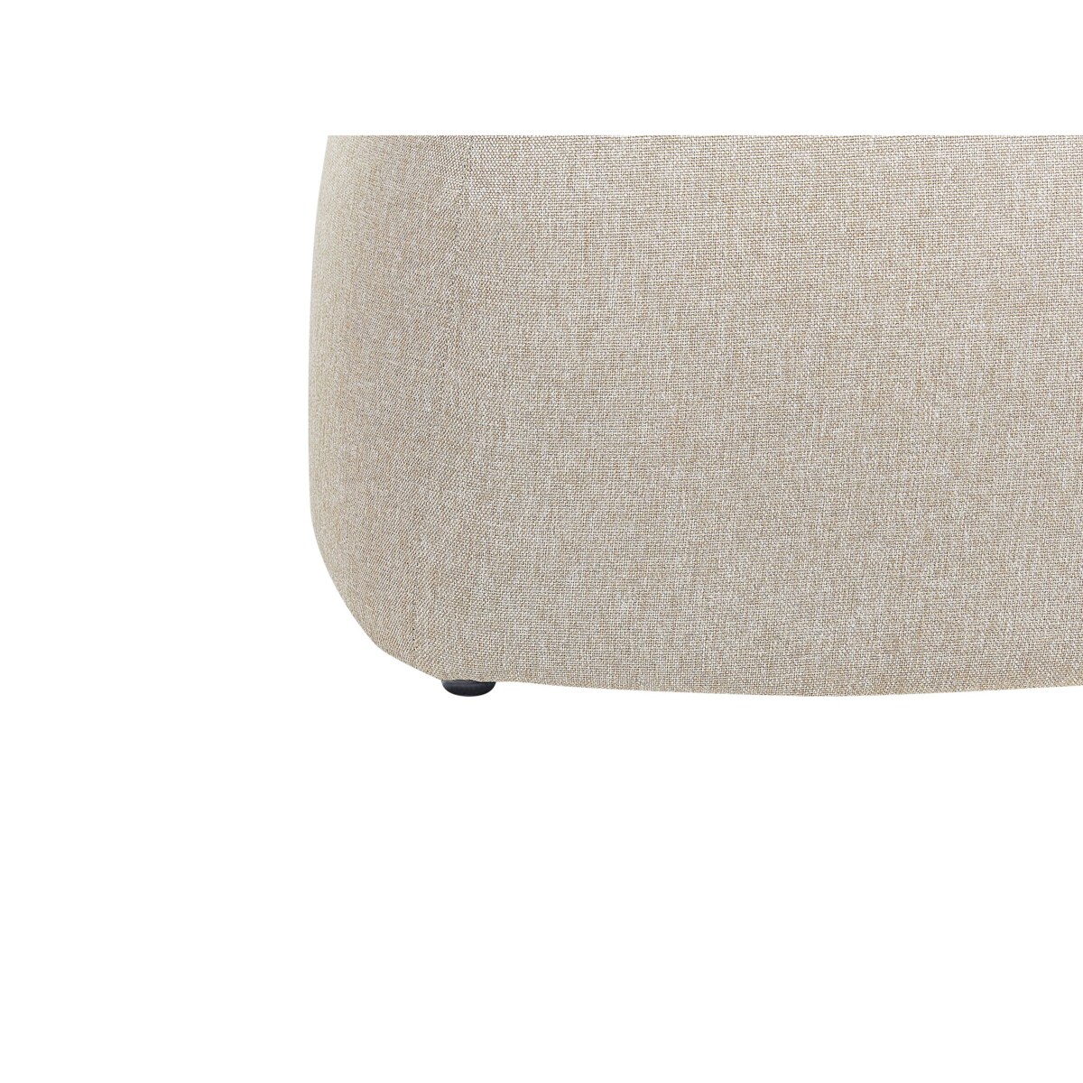 Puf lniany 45 cm beżowy MONTEREY