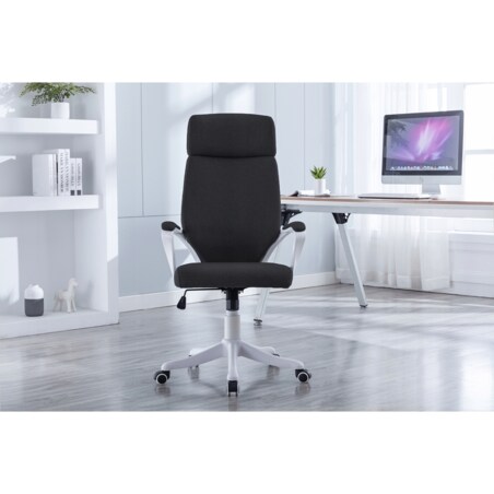Fotel biurowy materiałowy ICON czarny