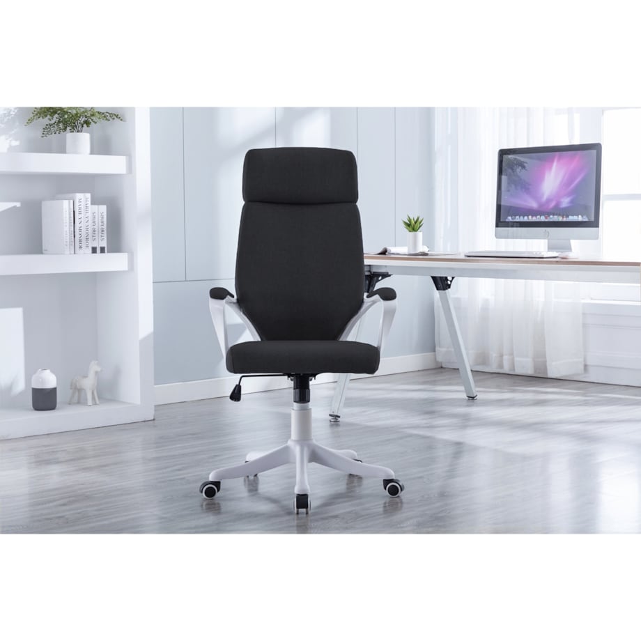 Fotel biurowy materiałowy ICON czarny