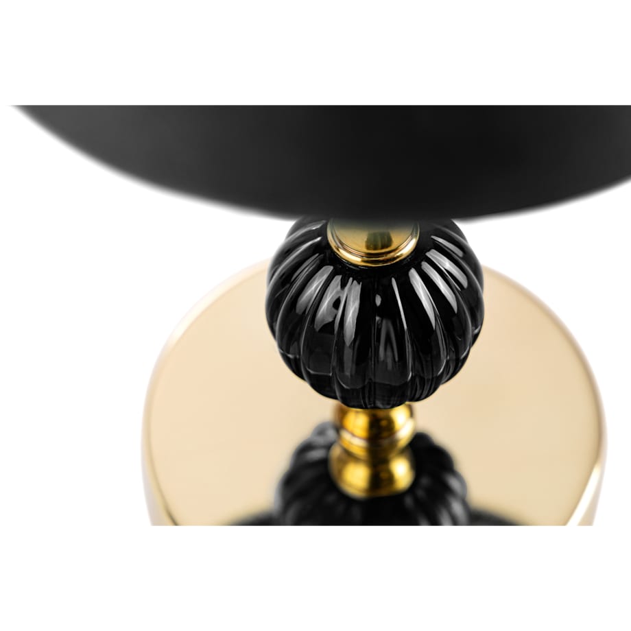 KONSIMO VULGA Elegancka lampa stołowa kolor czarny