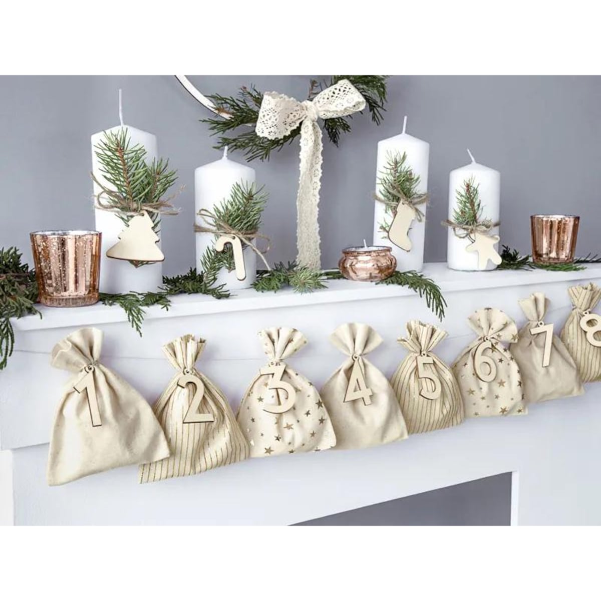 Kalendarz adwentowy woreczki