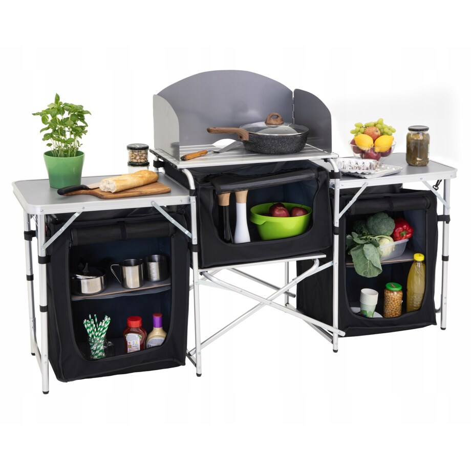 Kuchnia turystyczna szafka JUMI składana ogrodowy lekka kempingowa przenośna