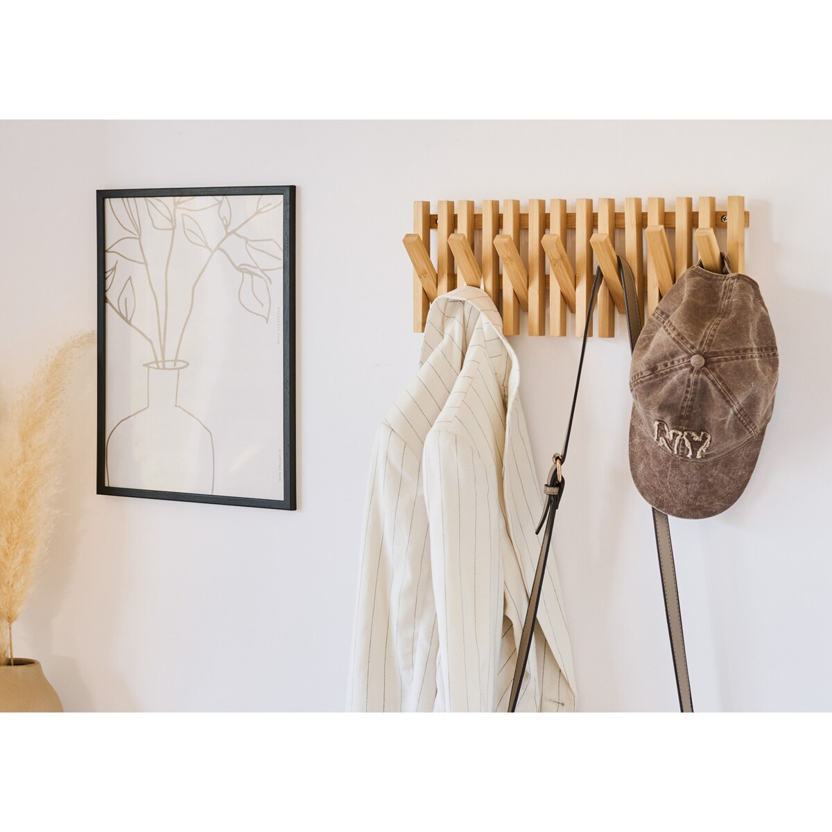 Bambusowy wieszak ścienny 41 x 16 cm, ZELLER