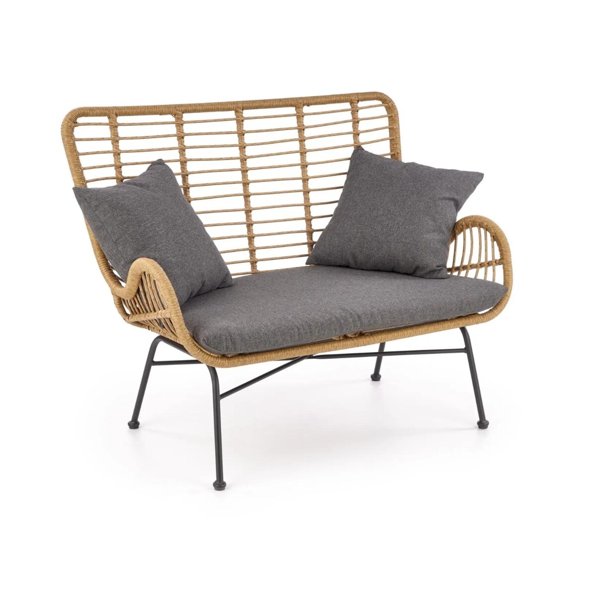 Sofa IKARO XL rattanowa/szara