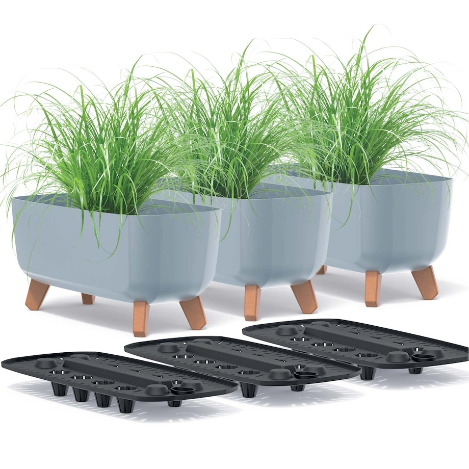 Donica Ogrodowa Na Nóżkach Na Balkon Taras 39Cm X3