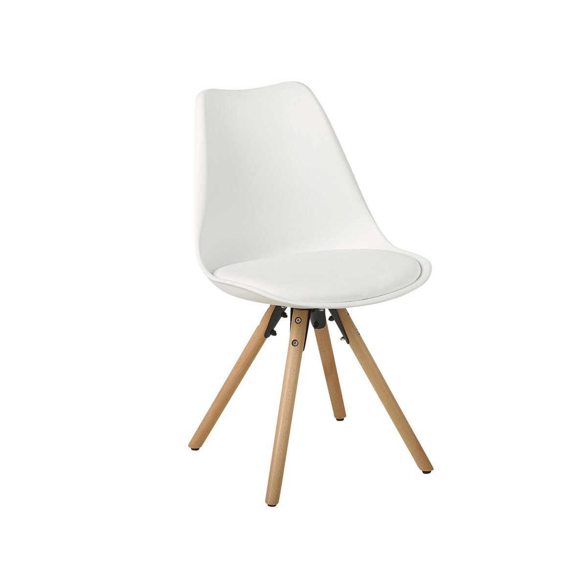 Zestaw 2 krzeseł do jadalni biały DAKOTA