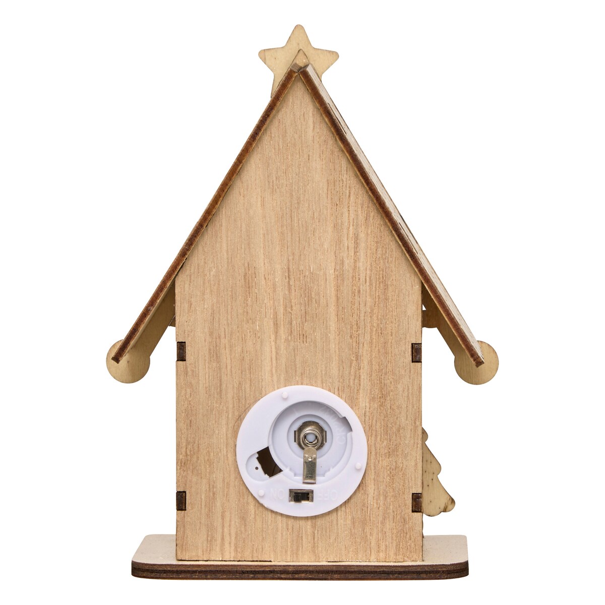 Lampion świąteczny LED, domek z piernika, 15 cm