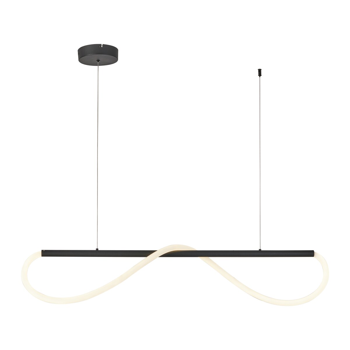 Lampa wisząca Light Prestige Meleca czarna LED CCT 3000K/4000K/6000K