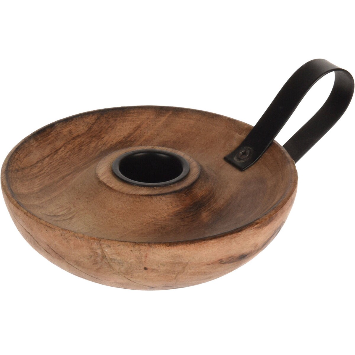 Świecznik z drewna mango, Ø 11 cm