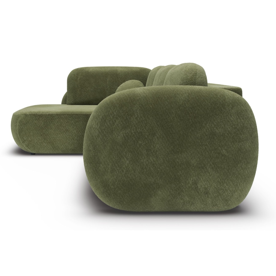 Nowoczesny Narożnik rozkładany OLIVIO II, lewy, zielony