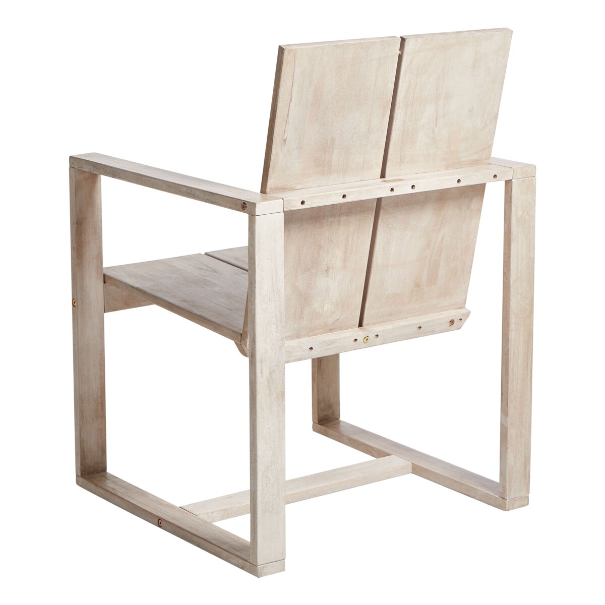 Zestaw 6 krzeseł ogrodowych z poduszkami AZZANELLO Drewno akacjowe Złamana biel