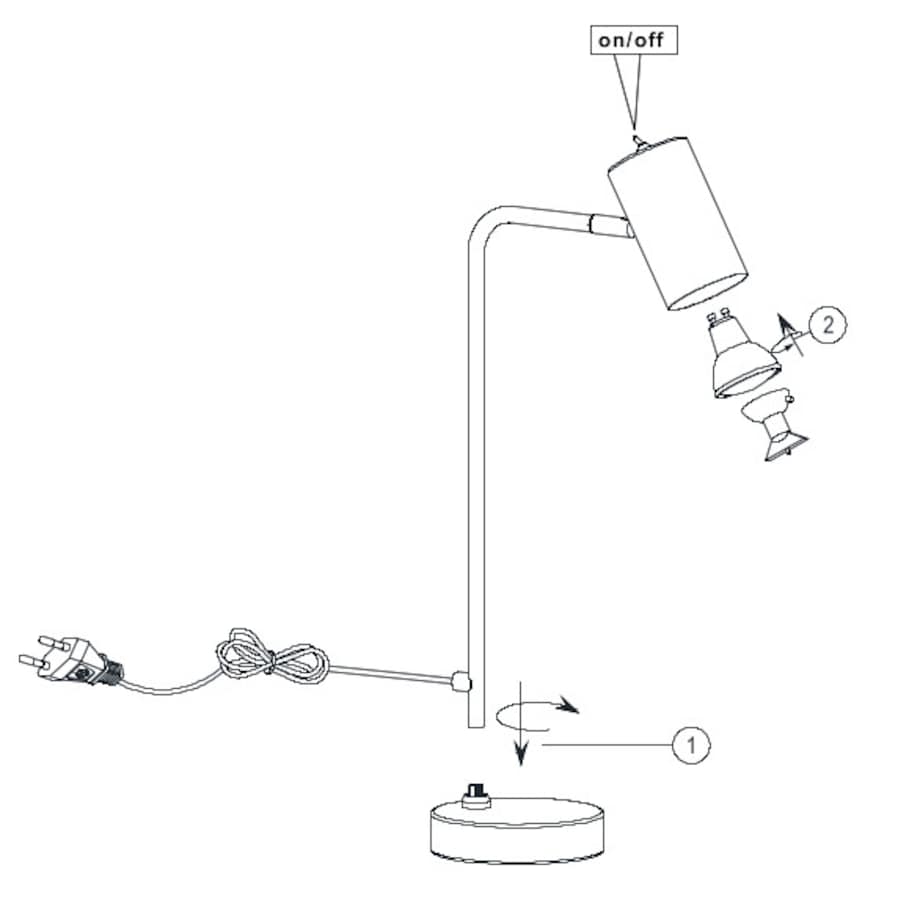 Stojąca LAMPA biurkowa MARLEY 512400108 Trio regulowana LAMPKA loftowa tuba metalowa stołowa mosiądz