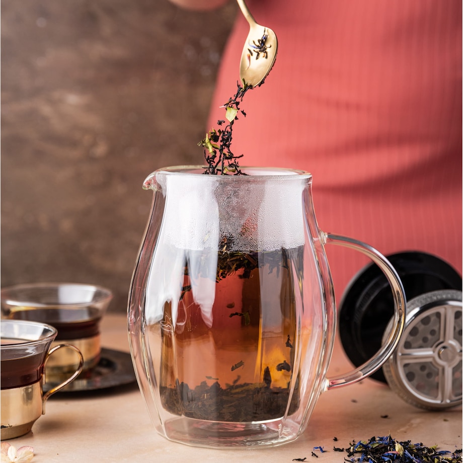 Zaparzacz do kawy herbaty 0.60L French Press srebrny KLAUSBERG