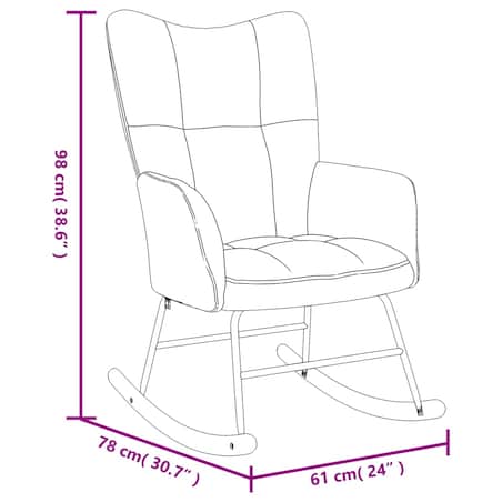 vidaXL Fotel bujany z podnóżkiem, czarny, obity aksamitem