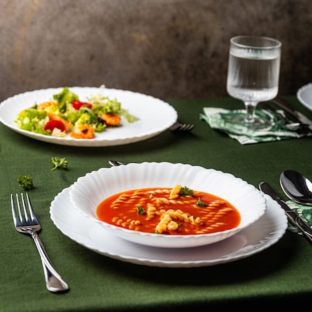 Zastawa stołowa Serwis Komplet talerzy 18 elementów na 6 osób KINGHOFF