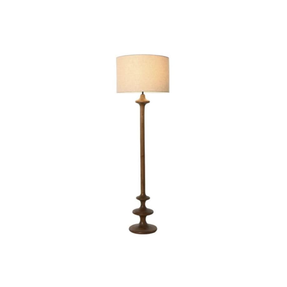 Lampa podłogowa 166x50 cm z drewna mango ANABELLA