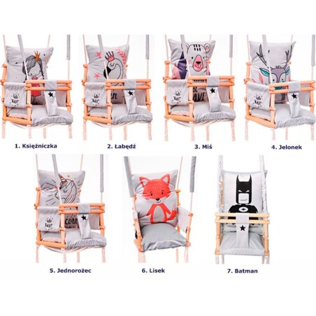 Huśtawka 3w1 rośnie razem z dzieckiem Alwa - jelonek