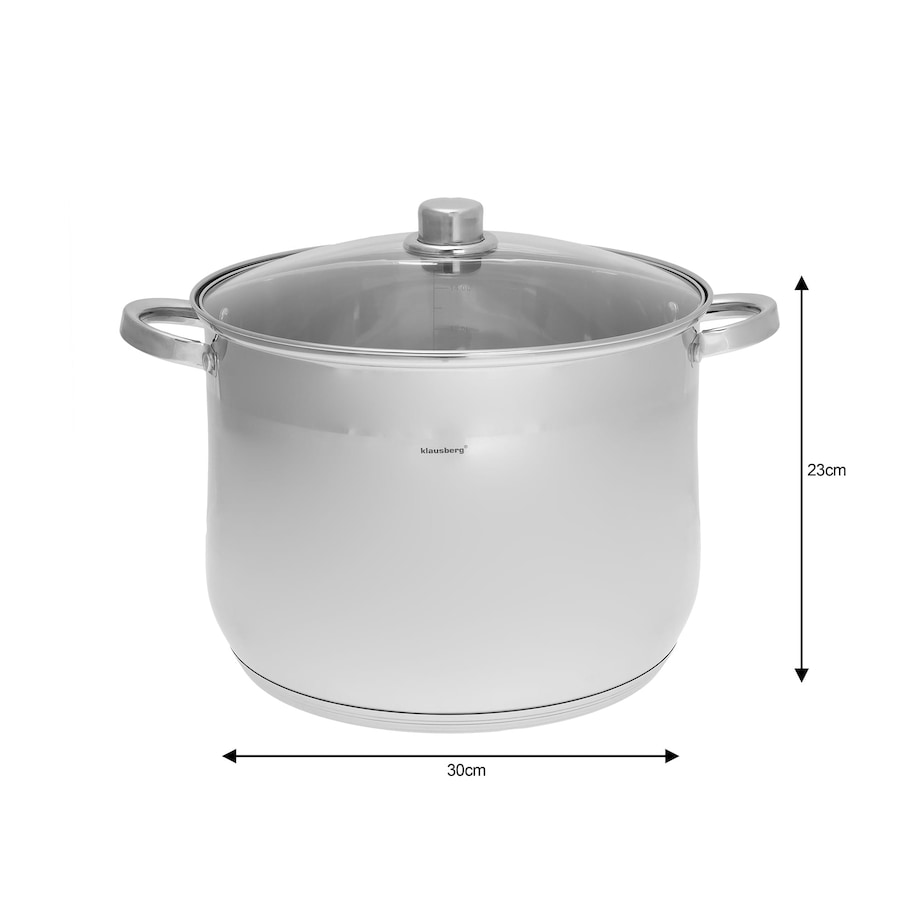 Zestaw garnków gastronomiczne zestaw 6 ele. 10.7l+13l+16L KLAUSBERG stock pot
