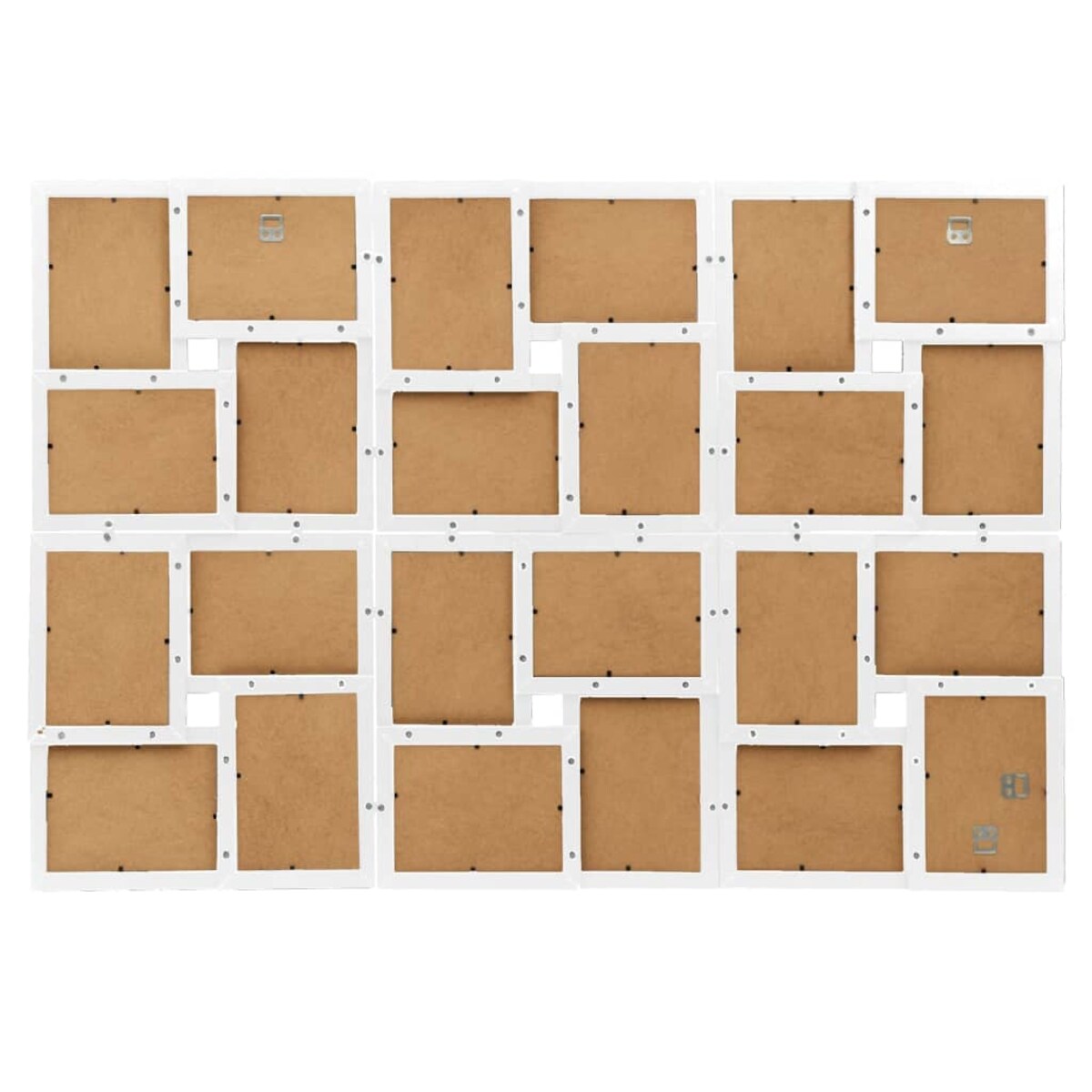vidaXL Ramka na 24 zdjęcia 10x15 cm, biała, MDF