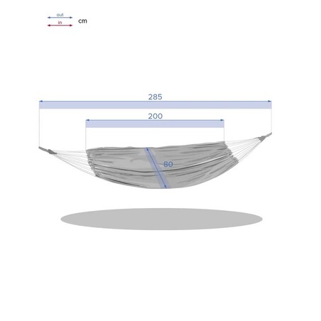 Hamak ogrodowy YAQUI, 200 x 80 cm, polibawełna