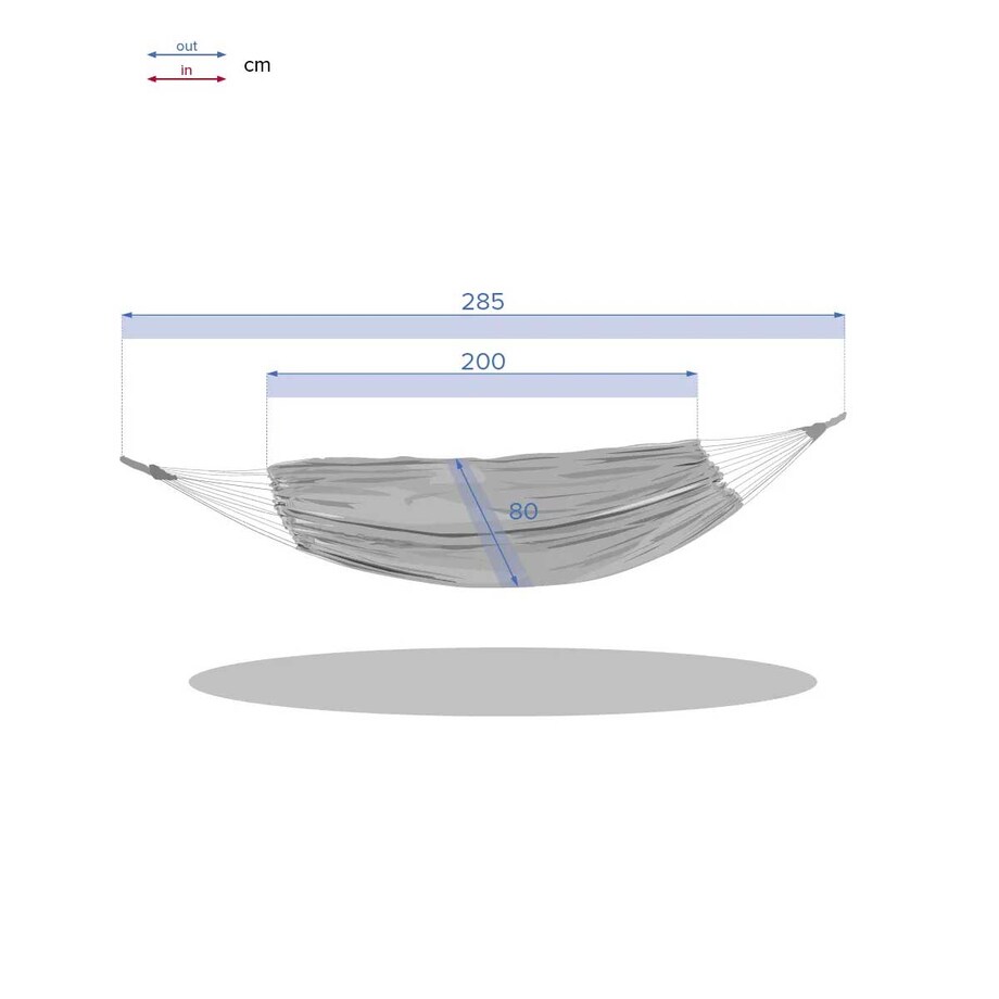 Hamak ogrodowy YAQUI, 200 x 80 cm, polibawełna