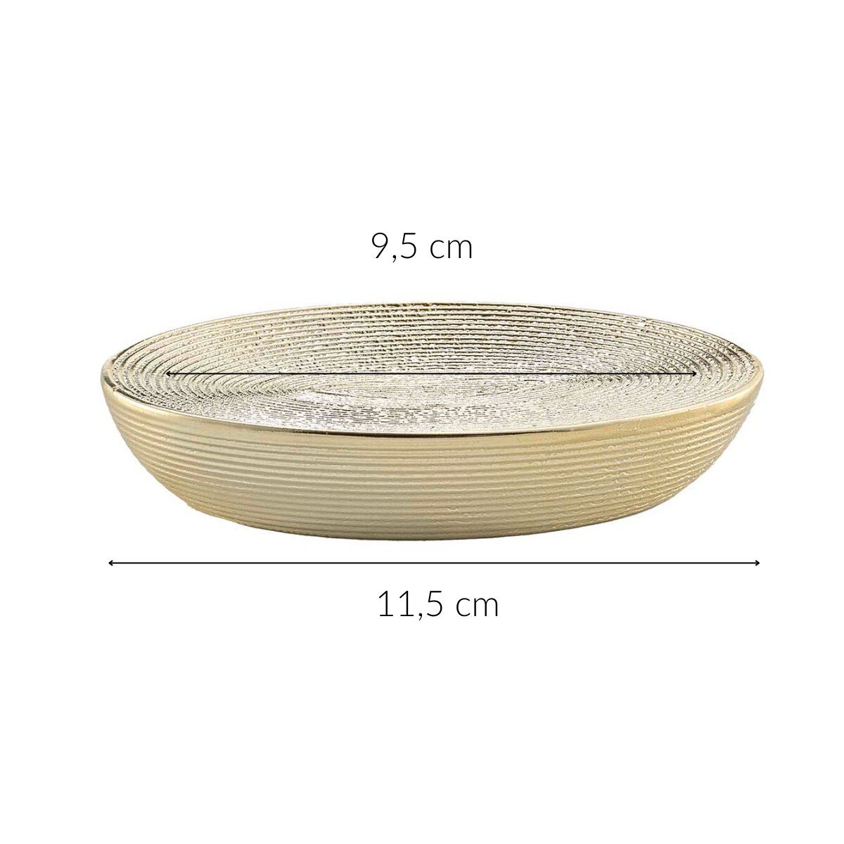 Metaliczna podstawka na mydło, TRESOR, 11,5 x 9,5 cm