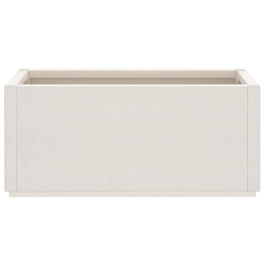 vidaXL Donica ogrodowa, biała, 80x36x35 cm, PP