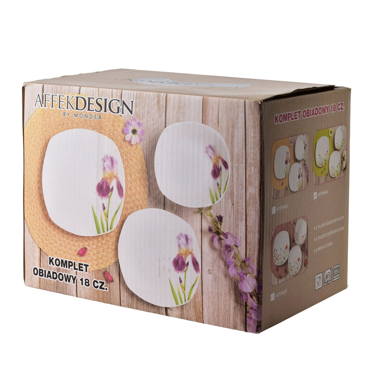 Komplet obiadowy 18 el. LEA IRIS Smooth