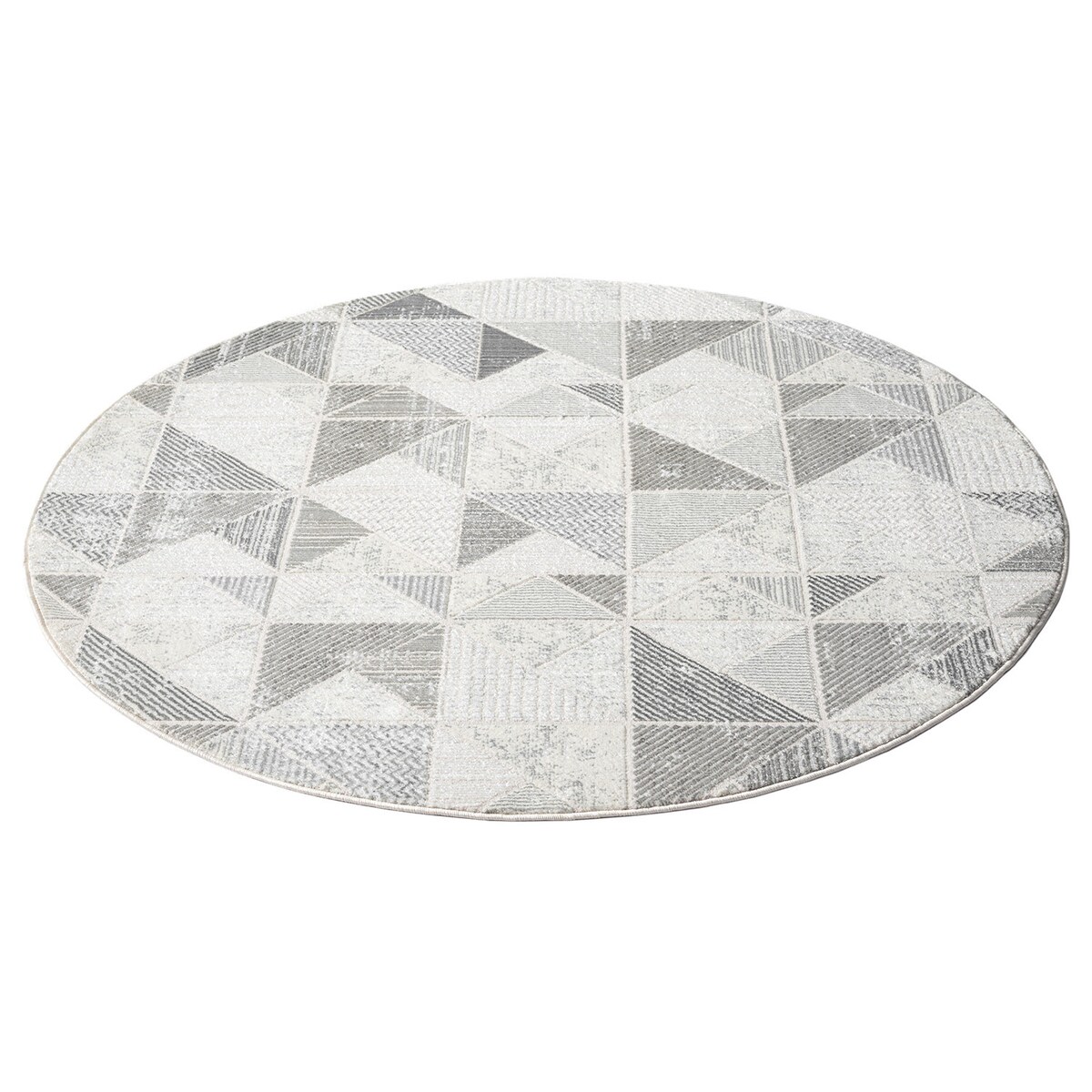 Dywan okrągły strukturalny geometryczny Antique 2310 Szary 160x160